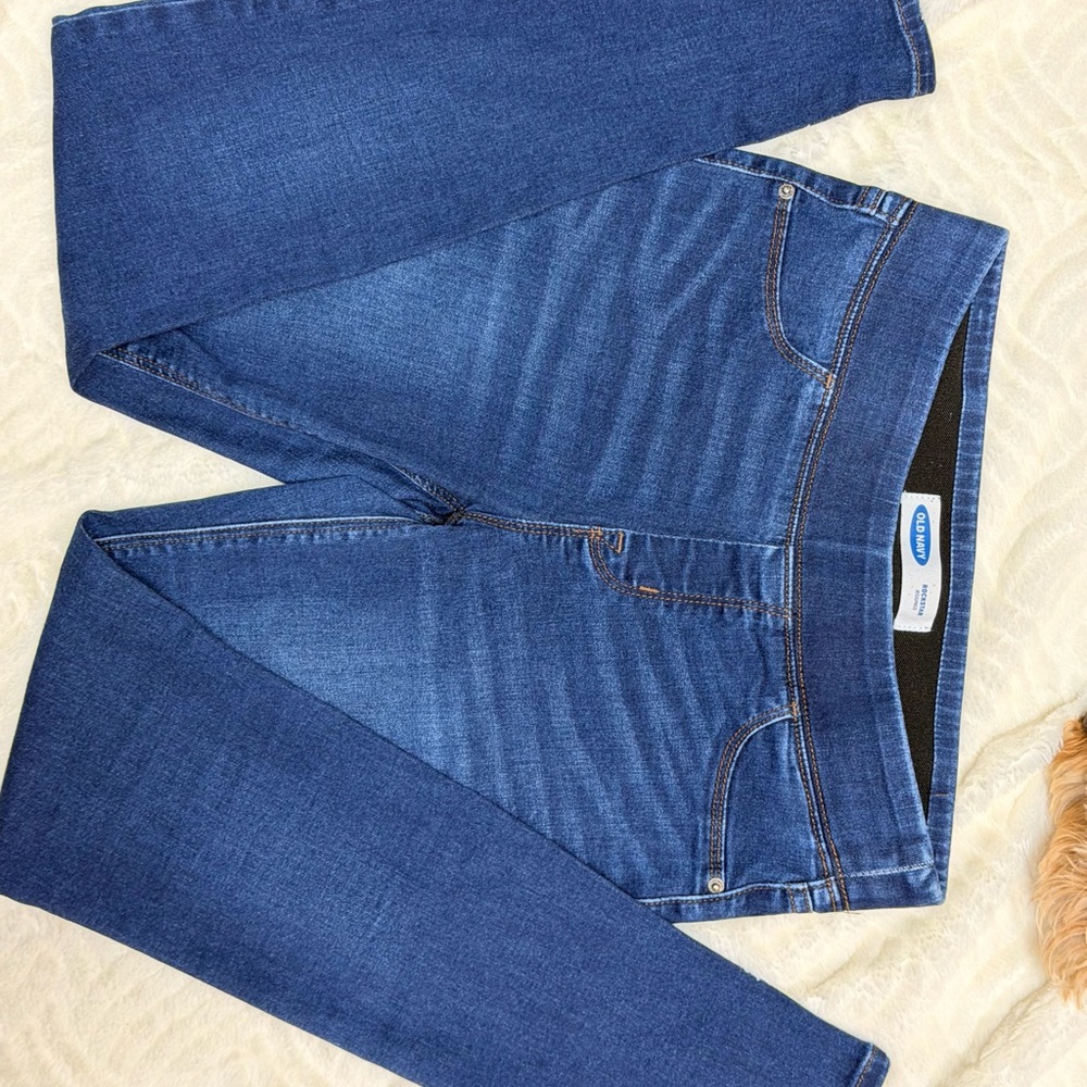 Old Navy Jeggings Pull On Skinny Dark Wash Stretch Jeans - Picture 4 of 5